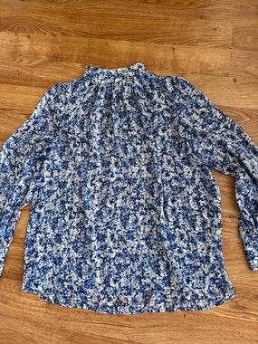 H&M Blue Floral Blouse M